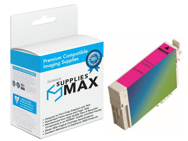 SuppliesMAX Remanufactured Replacement for Artisan 50/Stylus Photo R260/R280/R380/RX-580/RX-595/RX-680 Magenta Inkjet (NO. 78) (T078320)
