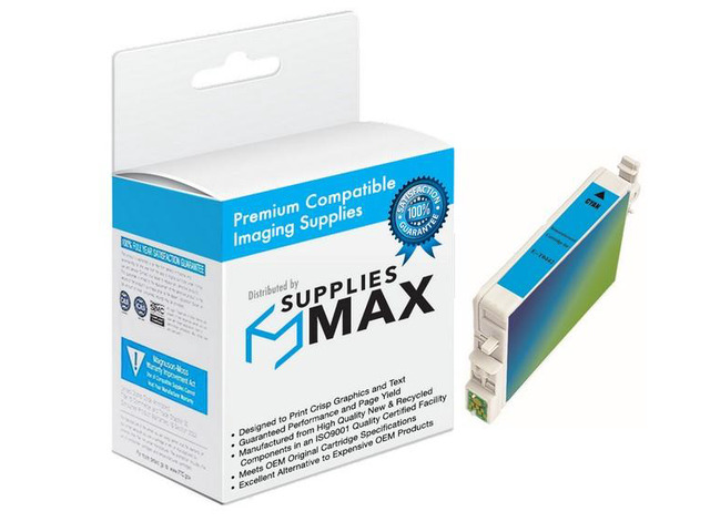 SuppliesMAX Remanufactured Replacement for Stylus C64/C66/C84/C84N/C84WN/C86/CX-3600/CX-3650/CX-4600/CX-6400/CX-6600 Cyan Inkjet (400 Page Yield)...