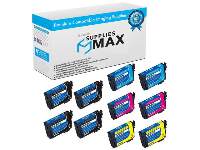 SuppliesMAX Remanufactured Replacement for WorkForce WF-2630/WF-2650/WF-2660/WF-2750/WF-2760/XP-320/XP-420/XP-424 High Yield Inkjet Combo Pack...
