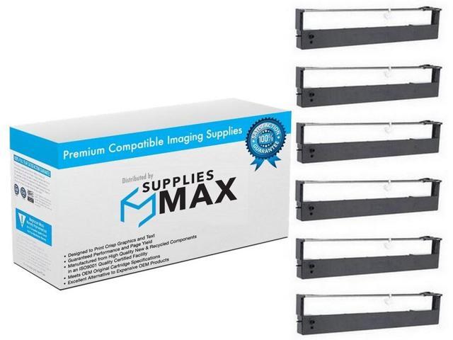 SuppliesMAX Compatible Replacement for Honeywell-Bull Signum 2043/2078 Black Printer Ribbons (6/PK) (M3930)