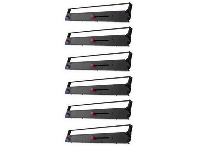 SuppliesMAX Compatible Replacement for Okidata MICROLINE 8480/ML-8480 Series Black Printer Ribbons (6/PK) (41708209)