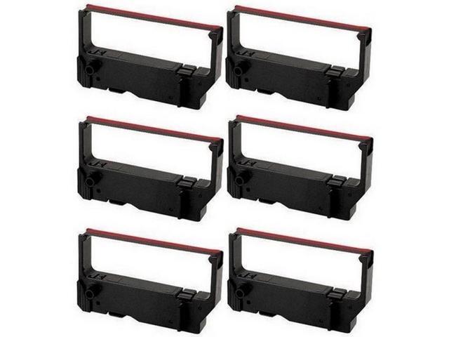 SuppliesMAX Compatible Replacement for Hypercom P8/T7 Black/Red P. O.S. Printer Ribbons (6/PK) (710008-001BR)