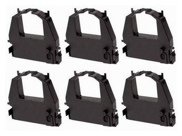 SuppliesMAX Compatible Replacement for P3460 Black Printer Ribbons (6/PK) - Equivalent to Fujitsu CA02374-C104