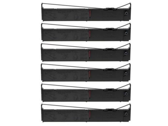 SuppliesMAX Compatible Replacement for DPSR8903 Black Printer Ribbons (6/PK) -Equivalent to S015384