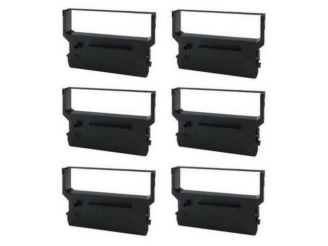 SuppliesMAX Compatible Replacement for Panasonic JS-130/660/800/7000/RM-800 Black P. O.S. Printer Ribbons (6/PK) (JS-135B)