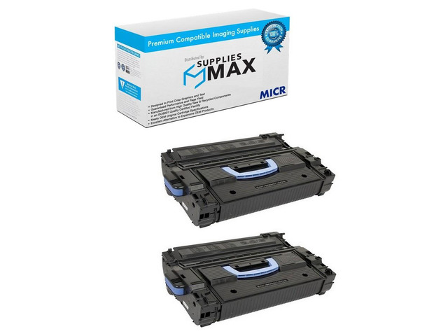 SuppliesMAX Compatible MICR Replacement for HP Laser Jet 9000/9040/9050/M9040/M9050/M9059 Series Toner Cartridge (2/PK-30000 Page Yield) (NO. 43X)...
