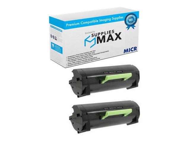 SuppliesMAX Compatible MICR Replacement for Dell B3465DN/B3465DNF High Yield Toner Cartridge (2/PK-20000 Page Yield) (2HYB3465)