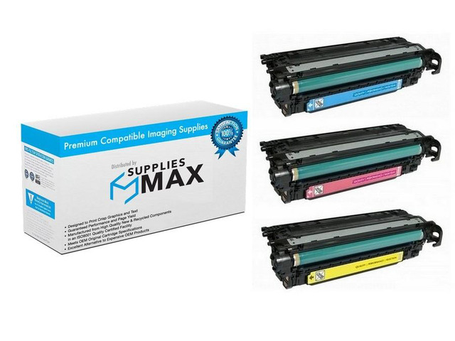 SuppliesMAX Compatible Replacement for HP Color Laser Jet Enterprise M652DN/M652N/M653DH/M653DN/M653X Toner Cartridge Combo Pack (C/M/Y) (NO. 656X)...
