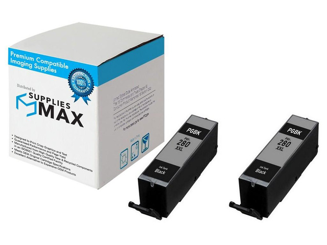 SuppliesMAX Compatible Replacement for Canon PIXMA TR-7520/TR-8520/TR-8620/TS-6120/TS-8120/TS-9120/TS-9520/TS-9521 Black Super High Yield Inkjet...