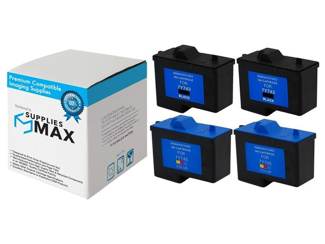 SuppliesMAX Remanufactured Replacement for Dell A940/A960 Inkjet Combo Pack (2-B