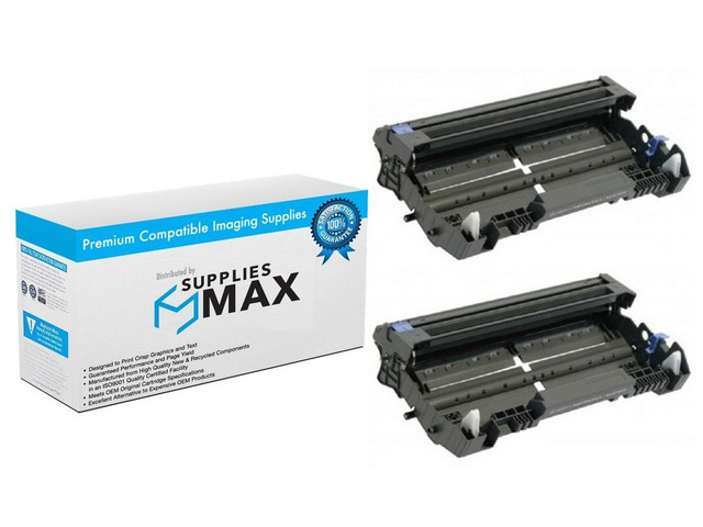 SuppliesMAX Compatible Replacement for Brother DCP-8070/DCP-8085/HL-5340/HL-5350/HL-5370/MFC-8370/MFC-8480/MFC-8890 Drum Unit (2/PK-25000 Page...
