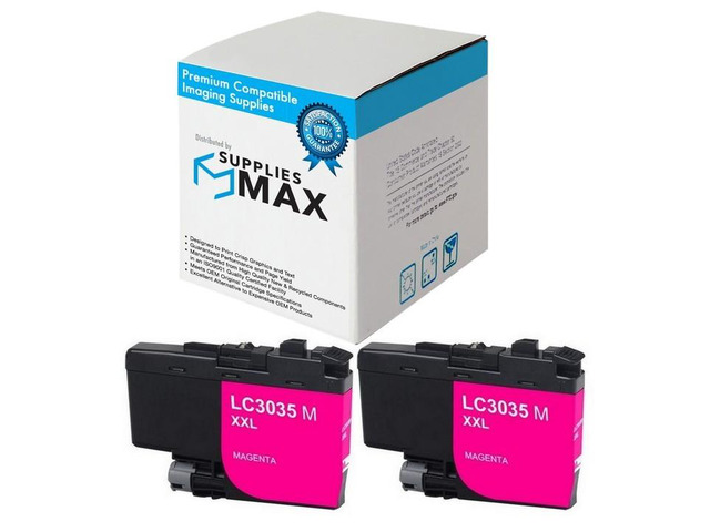 SuppliesMAX Compatible Replacement for Brother DCP-J1100DW/MFC-J805DW/MFC-J815DW/MFC-J995DW/MFC-J1300DW Magenta Ultra High Yield Inkjet (2/PK-5000...