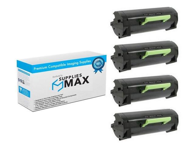 SuppliesMAX Compatible Replacement for Lexmark MS-317DN/MS-417DN/MS-517DN/MS-617DN/MX-317DN/MX-417DE/MX-517DE/MX-617DE Black Toner Cartridge...