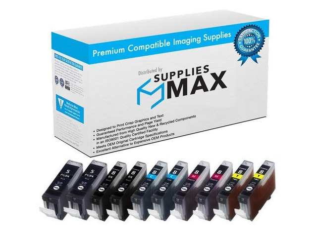 SuppliesMAX Compatible Replacement for Canon PIXMA iP-3300/iP-4200/iP-4500/iP-5200/MP-500/MP-600/MP-800/MP-950/MP-970 Inkjet Combo Pack...
