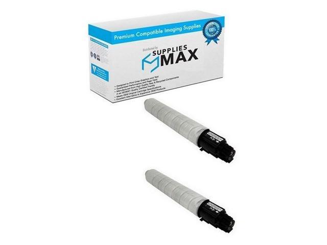 SuppliesMAX Compatible Replacement for Gestetner Corp MP-C306/MP-C307/MP-C406 Series Black Toner Cartridge (2/PK-17000 Page Yield) (TYPE MP-C406)...