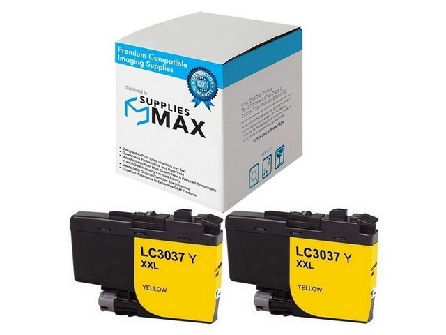 SuppliesMAX Compatible Replacement for Brother HL-L6000/HL-L6100/MFC-J5845/MFC-J5945/MFC-J6545/MFC-J6945DW Yellow Super High Yield Inkjet...