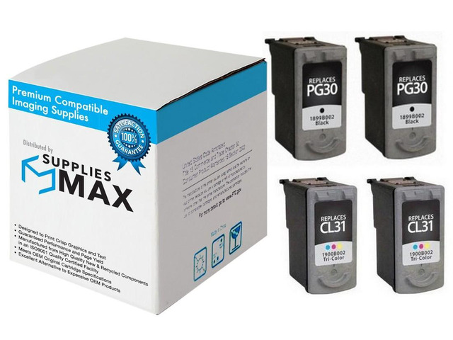 SuppliesMAX Remanufactured Replacement for Canon PIXMA iP-1800/iP-1900/iP-2600/MP-140/MP-190/MP-210/MP-470/MX-300/MX-310 Inkjet Combo Pack...