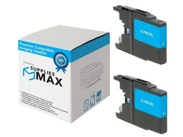 SuppliesMAX Compatible Replacement for Brother MFC-J5910DW/MFC-J6510DW/MFC-J6710DW/MFC-J6910DW Cyan High Yield Inkjet (2/PK-1200 Page Yield)...