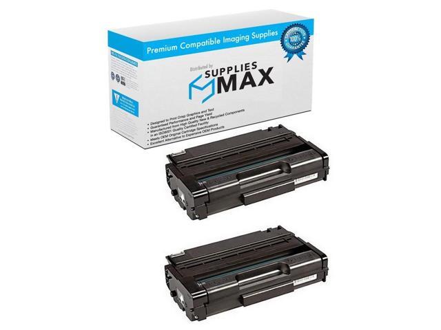 SuppliesMAX Compatible Replacement for Gestetner Corp SP-377DNWX/SP-377SFNWX Series Black Toner Cartridge (2/PK-6400 Page Yield) (TYPE SP377XA)...
