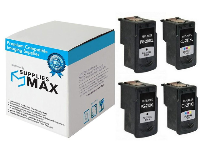 SuppliesMAX Remanufactured Replacement for Canon PIXMA iP-2700/MP-240/MP-250/MP-480/MP-490/MP-495/MX-320/MX-350/MX-420 High Yield Inkjet Combo Pack...