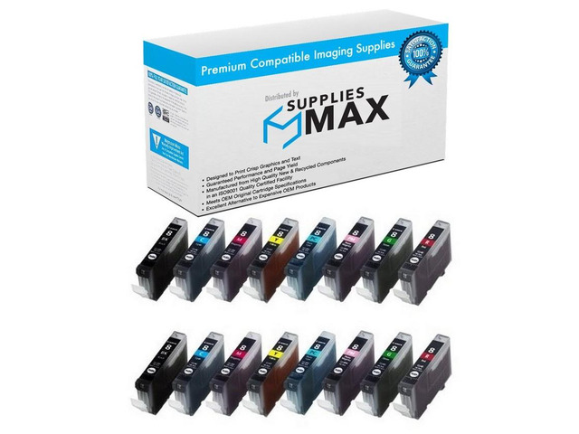 SuppliesMAX Compatible Replacement for Canon PIXMA Pro 9000 Inkjet Combo Pack (2