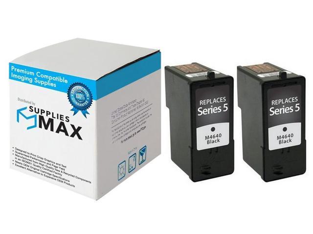 SuppliesMAX Remanufactured Replacement for Dell 922/A922/924/942/944/946/962/964 Black Inkjet (2/PK) (Series 5) (2BK922N)