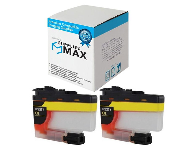 SuppliesMAX Compatible Replacement for Brother DCP-J1100DW/MFC-J805DW/MFC-J815DW/MFC-J995DW/MFC-J1300DW Yellow Super High Yield Inkjet (2/PK-1500...