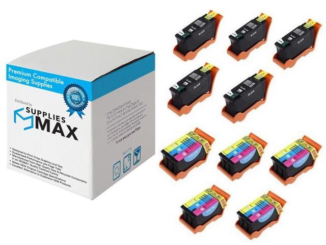 SuppliesMAX Compatible Replacement for Dell V515W High Yield Inkjet Combo Pack (5-Black/5-Color) (Series 23) (5B5CS23)