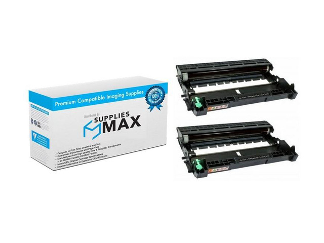 SuppliesMAX Compatible Replacement for Brother DCP-7060/DCP-7070/HL-2130/HL-2240/HL-2280/MFC-7240/MFC-7460/MFC-7860 Drum Unit (2/PK-12000 Page...