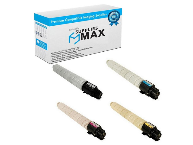 SuppliesMAX Compatible Replacement for Ricoh MP-C306/MP-C306ZSPF/MP-C307/MP-C307SPF/MP-C406/MP-C406ZSPF Series Toner Cartridge Combo Pack...