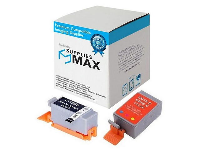 SuppliesMAX Compatible Replacement for Canon PIXMA IP-90/IP-90V/PIXUS IP-90/IP-90V Inkjet Combo Pack (Black/Color) (BCI-15BK/BCI-16C)...