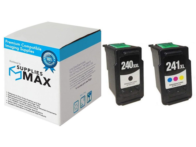 SuppliesMAX Remanufactured Replacement for Canon PIXMA MG-2220/MG-3620/MG-4220/MX-372/MX-452/MX-512/MX-522/MX-532 Extra High Yield Inkjet Combo...