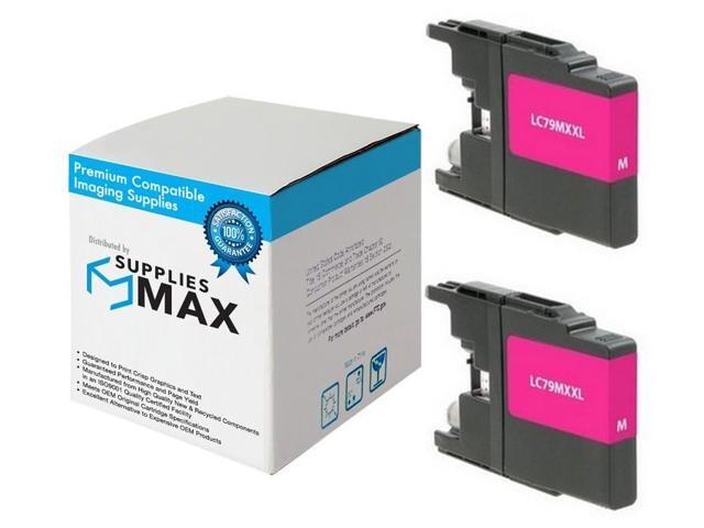 SuppliesMAX Compatible Replacement for Brother MFC-J5910DW/MFC-J6510DW/MFC-J6710DW/MFC-J6910DW Magenta High Yield Inkjet (2/PK-1200 Page Yield)...