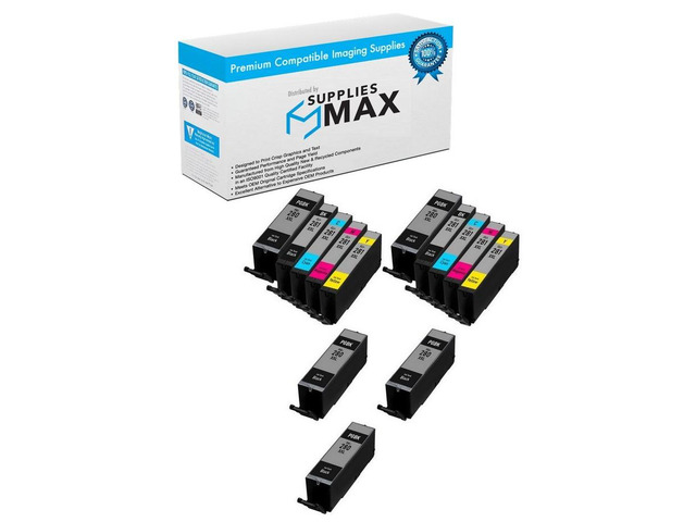SuppliesMAX Compatible Replacement for Canon PIXMA TR-7520/TR-8520/TR-8620/TS-6120/TS-8120/TS-9120/TS-9520/TS-9521 Super High Yield Inkjet Combo...