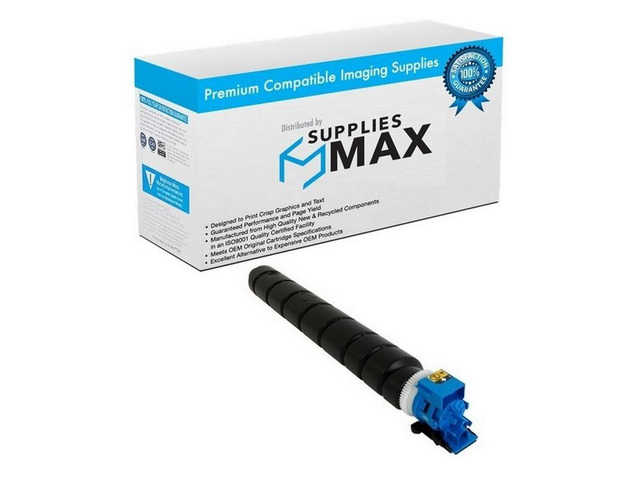 SuppliesMAX Compatible Replacement for Kyocera Mita TASKalfa 3552ci/TASKalfa 3553ci/TASKalfa 4052ci/TASKalfa 4053ci Cyan Toner Cartridge (15000...