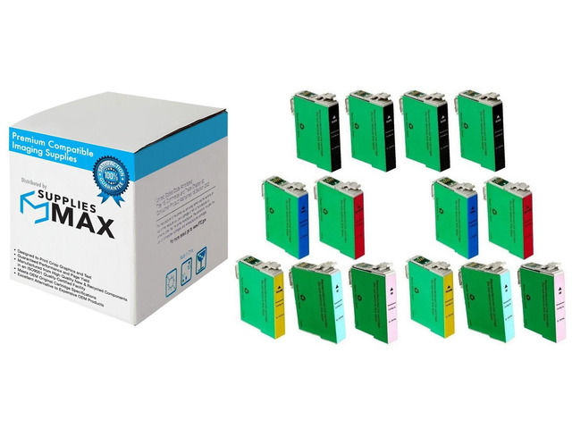 SuppliesMAX Remanufactured Replacement for Stylus Photo 1400/1500W/PX-660/PX-710W/PX-720/PX-730/PX-800/PX-810/PX-820/PX-830FWD Inkjet Combo Pack...