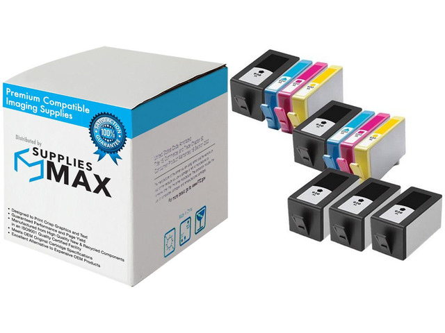 SuppliesMAX Remanufactured Replacement for HP OfficeJet 6000/OfficeJet 6500/OfficeJet 7000/OfficeJet 7500/OfficeJet PRO 6500 Inkjet Combo Pack...