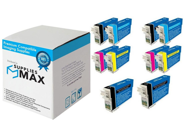 SuppliesMAX Remanufactured Replacement for Stylus NX-125/NX-127/NX-230/NX-330/NX-420/NX-430/WorkForce WF-320/WF-323/WF-325/WF-435 Inkjet Combo Pack...