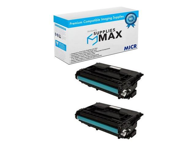 SuppliesMAX Compatible MICR Replacement for HP Laser Jet Enterprise M608/M609/M631/M632/M633 Series Black High Yield Toner Cartridge (2/PK-25000...