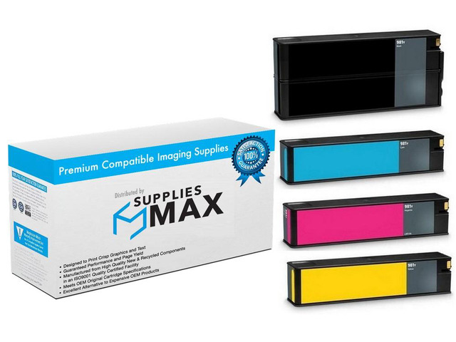 SuppliesMAX Remanufactured Replacement for HP PageWide Enterprise Color 556DN/556XH/586DN/586F/586Z/E55650DN/E58650DN Extra High Yield Inkjet Combo...