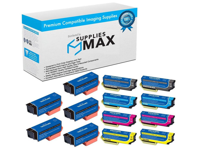 SuppliesMAX Remanufactured Replacement for Expression Premium XP-530/XP-540/XP-630/XP-640/XP-645/XP-830/XP-900/XP-7100 Inkjet Combo Pack...