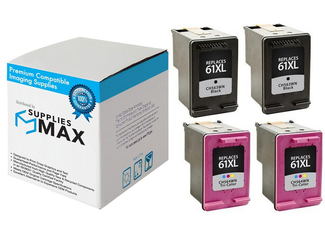 SuppliesMAX Remanufactured Replacement for HP DeskJet 1010/2050/2510/2540/3000/3050/3510/ENVY 4500/5530/OfficeJet 2620/4630 Inkjet Combo Pack...
