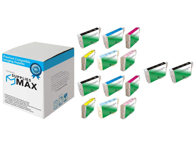 SuppliesMAX Remanufactured Replacement for Artisan 700/ 710/ 725/ 730/ 800/ 810/ 835/ 837 Inkjet Combo Pack (4-BK/2-C/M/Y/LC/LM) (NO. 98)...