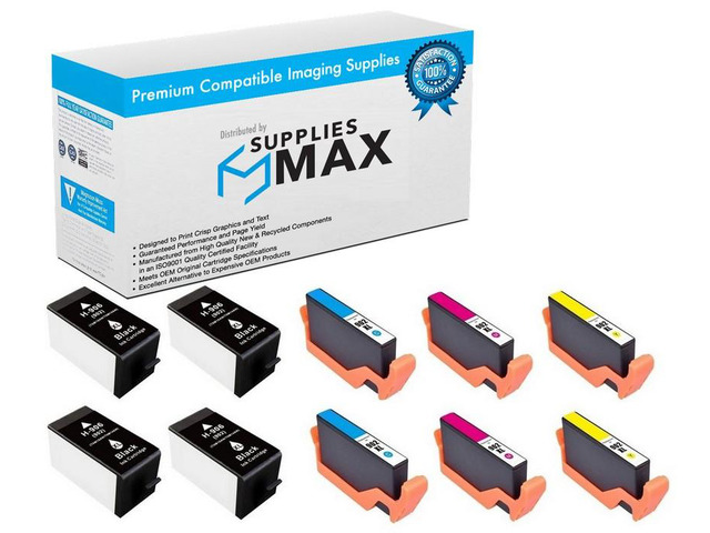 SuppliesMAX Remanufactured Replacement for HP OfficeJet Pro 6960/6962/6970/6974/6975/6978/6979 High Yield Inkjet Combo Pack (4-BK/2-C/M/Y) (NO....