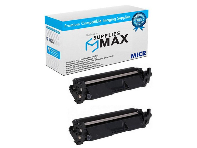 SuppliesMAX Compatible MICR Replacement for HP Laser Jet Pro M203DN/M203DW/M227D/M227FDN/M227FDW/M227SDN Black Toner Cartridge (2/PK-1600 Page...