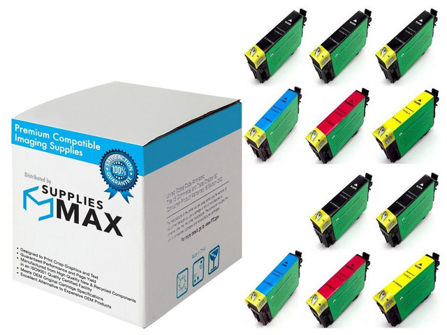 SuppliesMAX Remanufactured Replacement for Expression Home XP-330/XP-340/XP-430/XP-434/XP-440/XP-446 High Yield Inkjet Combo Pack (5-BK/2-C/M/Y)...