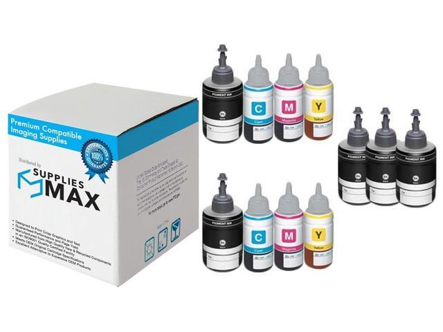 SuppliesMAX Compatible Replacement for Expression ET-3600/ET-4550/ET-16500/L1455/L605/L655/M100/M105/M200 Pigment Ink Bottle Combo Pack...