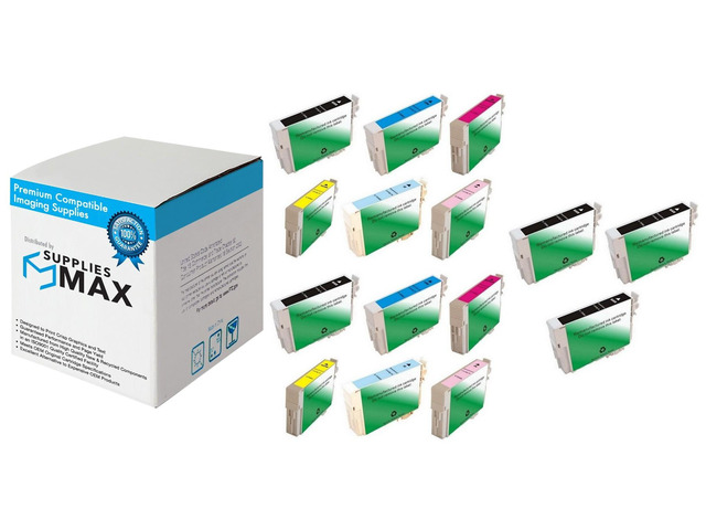 SuppliesMAX Remanufactured Replacement for Artisan 700/ 710/ 725/ 730/ 800/ 810/ 835/ 837 Inkjet Combo Pack (5-BK/2-C/M/Y/LC/LM) (NO. 98)...