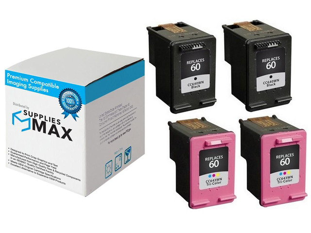 SuppliesMAX Remanufactured Replacement for HP DeskJet D2500/D2600/D5560/F4200/F4400/F4580/ENVY 100/110/120/PhotoSmart C4600/C4700/D110a Inkjet...