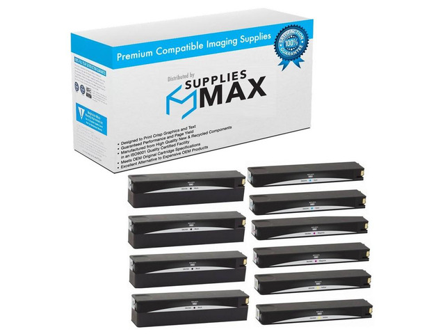 SuppliesMAX Remanufactured Replacement for HP Enterprise OfficeJet X555DN/X555XH/X585DN/X585F/X585Z Inkjet Combo Pack (4-BK/2-C/M/Y) (NO. 980)...